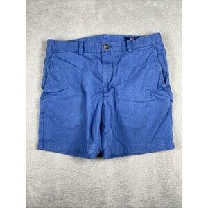 Vineyard Vines Stretch Breaker Shorts Men's 32 Blue Starfish Chino 9" inseam
